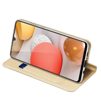 6. DUX DUCIS Skin Pro Holster Cover Flip Cover für Samsung Galaxy A42 5G gold