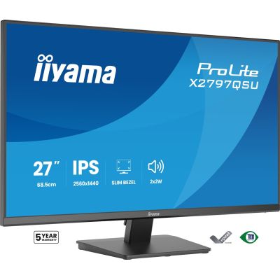 2. iiyama ProLite X2797QSU-B1 Computermonitor 68,6 cm (27") 2560 x 1440 px Quad HD LED Schwarz