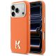 Karl Lagerfeld MagSafe Hülle mit Karl-Kopf-Logo für iPhone 17 Pro Max – Orange