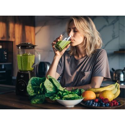 13. ELDOM BK6 NOXAR 100W SCHWARZ 22000 U/min 1,8 L GEHÄRTETES GLAS KANNENBEHÄLTER ZWEI GESCHWINDIGKEITSSTUFEN + PULSFUNKTION