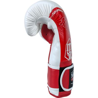 15. RPU-FOLK Boxhandschuhe 12 oz Weiß-Rot