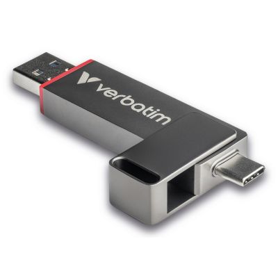 2. Verbatim Dual QuickStick USB-Stick 512 GB USB Typ-A / USB Typ-C 3.2 Gen 1 (3.1 Gen 1) Grau