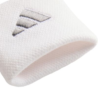 3. adidas Tennis Wristband Small Schweißbänder fürs Handgelenk, 2 Stück, Weiß, S KV9218