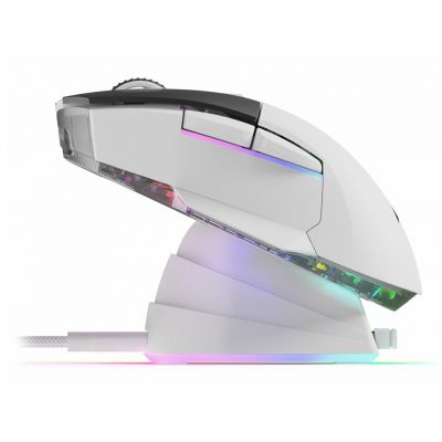 9. Sharkoon SGM50W Gaming-Maus, rechte Seite, RF Wireless + USB Typ-A, optisch, 6400 DPI