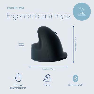 14. R-Go Tools Ergonomische R-Go HE Maus