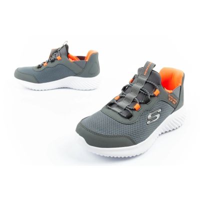 8. Skechers Bounder Slip-ins Junior Kinder Sportschuhe Grau