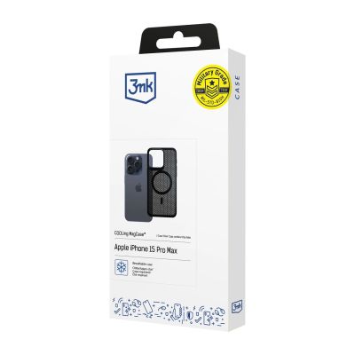 17. 3mk COOLing MagCase Hülle für Apple iPhone 15 Pro Max – Schwarz