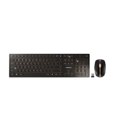CHERRY DW9100 Wireless SLIM Maus & Tastatur EU schwarz/braun