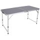 4. Klappbarer Campingtisch 120 x 60 x 70/62/55 cm, Grau
