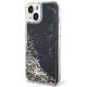 2. Guess Liquid Glitter Marble Hülle für iPhone 14 – Schwarz