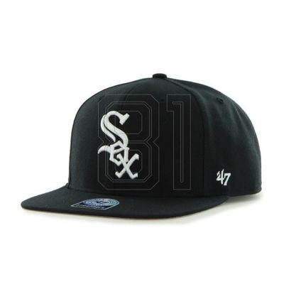 47 Brand Mlb Chicago White Sox Kapitän B-SRS06WBP-BK Baseballkappe