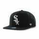 47 Brand Mlb Chicago White Sox Kapitän B-SRS06WBP-BK Baseballkappe