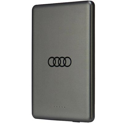 Audi Big Logo MagSafe Induktions-Powerbank 15W 5000mAh - Grau