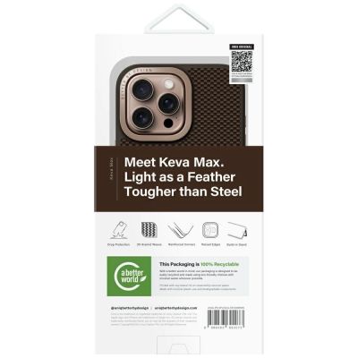 9. Uniq Keva Max Magclick Ladekamera-Ständerhülle für iPhone 16 Pro Max - Braun