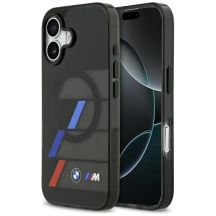 BMW M IML Metallknöpfe, dreifarbige Linien, MagSafe-Hülle für iPhone 17 - Schwarz