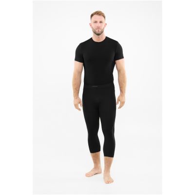 7. Herrenunterwäsche VIKING Eiger 2.0 Pants 3/4 Bamboo schwarz-grau