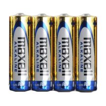 Maxell Alkaline-Batterien ALKALINE LR06 LR6 AA Folie 1,5 V, 4 Stück