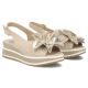 4. Damen-Keilsandalen aus Leder, beige, Filippo DS7045/26