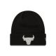 New Era NBA Chicago Bulls Metallic Black Cuff Knit Beanie - 60691272