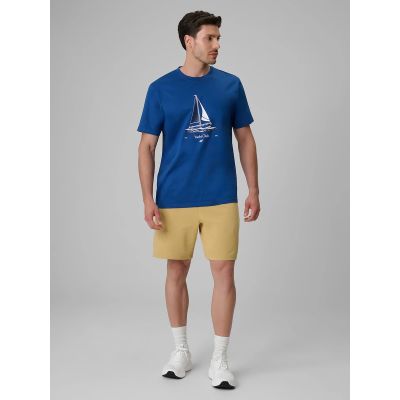 3. Lässiges Herren-T-Shirt mit Aufdruck 4F 4FRSS26TTSHM3996-033S