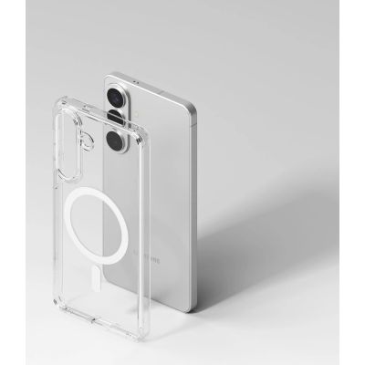 5. Ringke Fusion Magnetische MagSafe Hülle für Samsung Galaxy S26+ - Transparent