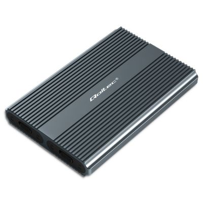 12. Qoltec-Gehäuse | M.2-SSD-Laufwerksschacht | SATA | NVMe | USB-C | Dual 2 x 2 TB