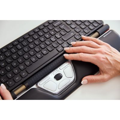 4. Contour Design RollerMouse Rot, Kabelgebunden, USB Typ-C, 2800 DPI, Silber