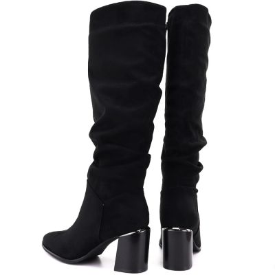 5. Damenstiefel mit Blockabsatz, schwarz, Jezzi MR2623-7