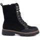 Schwarze Wildleder-Ankle-Boots für Damen, M.Daszyński SA259-4
