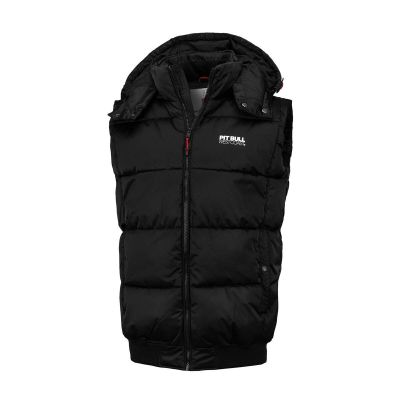 Pitbull West Coast Walpen Herren-Weste, ärmellos, Schwarz - 54900290000