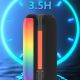 13. Dudao Y21 Kabelloser Lautsprecher mit RGB-Hintergrundbeleuchtung, Bluetooth 5.3 – Schwarz