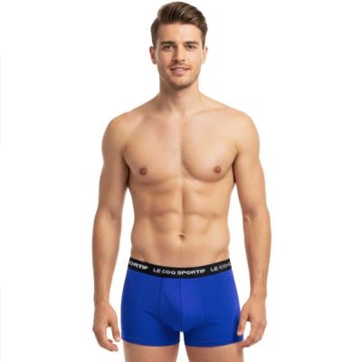 2. Le Coq Sportif Herren-Boxershorts, 3er-Pack, rot, grau, marineblau