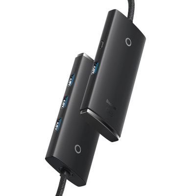 3. Baseus Lite Series HUB 4-Port (USB-A zu 4xUSB-A 3.0) 2m schwarz (WKQX030201)