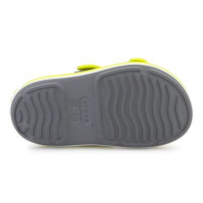 7. CROCS CROCBAND CRUISER SANDALE T KINDER SCHIEFERGRAU/SÄURE 209424-1NJ