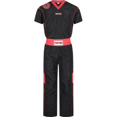 TOP TEN „Star Edition“ Pointfighting-Outfit schwarz und rot (WAKO APPROVED neu)