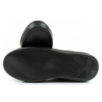 9. Karl Lagerfeld Herrenschuhe Sneaker Kapri aus naturfarbenem Leder, schwarz