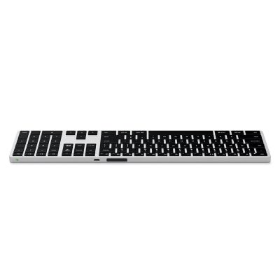 6. Satechi Slim X3 - Bluetooth-Zifferntastatur für bis zu vier USB-C-Geräte (US/International) (silber)