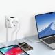 3. Tech-Protect PCL3x4 Steckdosenleiste, 2x USB-A, 2x USB-C, 3x AC Typ Schuko - Weiß