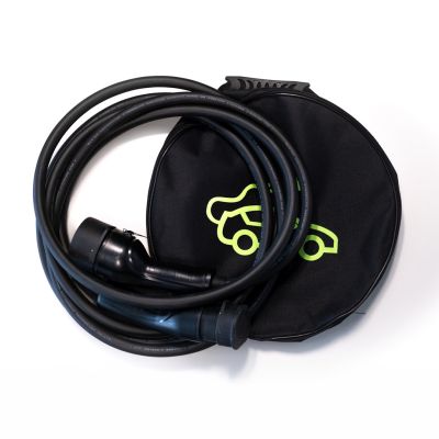 Helos Typ 2 EV-Ladegerät TV-Modus 3, 32 A, 22 kW, 3-phasig, 7,5 Meter mit Tasche