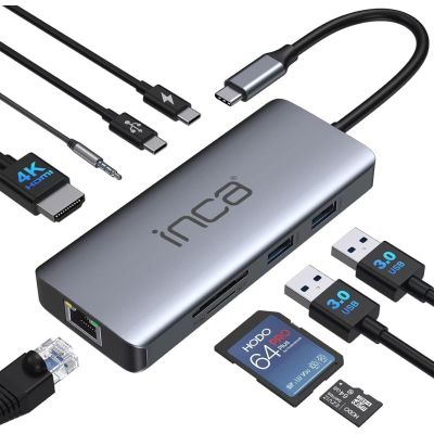 3. Inca ITPC-10TX USB-Typ-C Hubs und Konzentratoren 5000 Mbit/s Grau