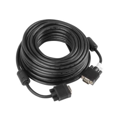 3. Lanberg CA-VGAC-10CC-0100-B Kabel (D-Sub (VGA) M - D-Sub (VGA) M; 10 m; schwarz)