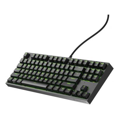 9. GENESIS THOR 404 TKL US GAMING TASTATUR RGB HINTERGRUNDBELEUCHTUNG MECHANISCH SCHWARZ KAILH BOX BRAUN