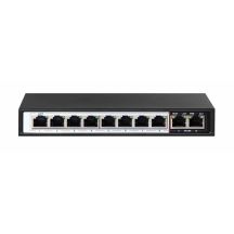 Extralink Switch PoE CERES 8x 100 Mbit/s PoE/PoE+, 2x RJ45 Uplink 100 Mbit/s, 96 W
