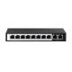 Extralink Switch PoE CERES 8x 100 Mbit/s PoE/PoE+, 2x RJ45 Uplink 100 Mbit/s, 96 W
