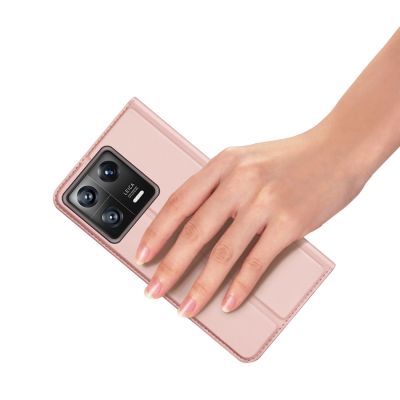 8. Dux Ducis Skin Pro Hülle Xiaomi 13 Flip Card Wallet Stand Pink