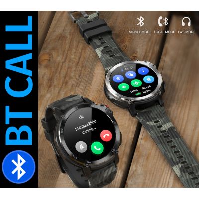 15. Herren-Smartwatch RUBICON RNCF08 Schwarz/Camo SMARUB232