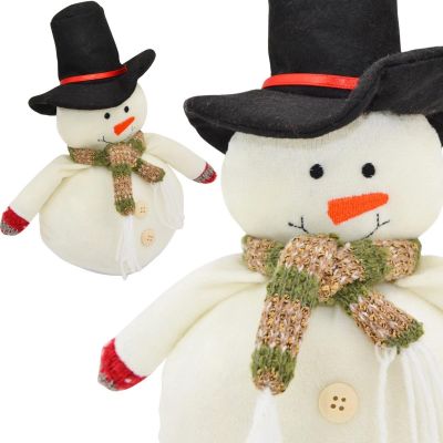 6. Dekorativer Schneemann 23 cm Hutmacher