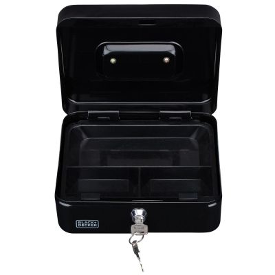 Metalletui für Geld und Dokumente, 20 x 8,5 x 16 cm, Black + Decker