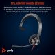 7. Poly Blackwire 3310 Mono Microsoft Teams USB-C Headset