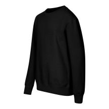 Kinder-Sweatshirt mit Rundhalsausschnitt (Schwarz)